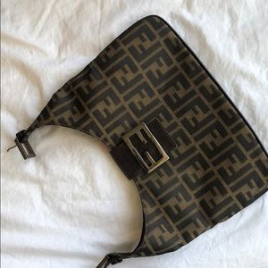 Authentic Fendi Zucca shoulder bag